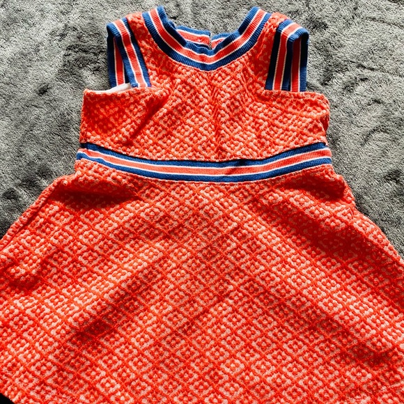 Janie and Jack Other - Janie and Jack orange and blue sleeveless dress size 12-18M